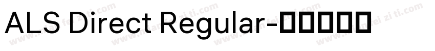 ALS Direct Regular字体转换